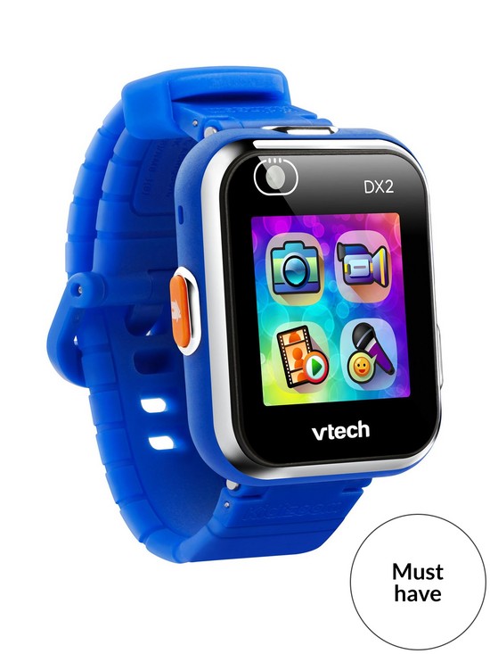 front image of vtech-kidizoom-smart-watch-dx2-blue