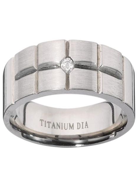 titanium-diamond-set-fancy-cut-mens-ring