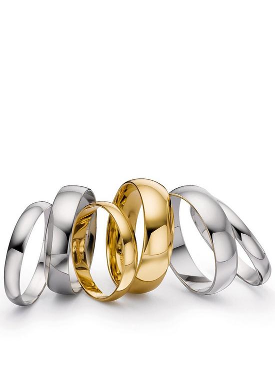 back image of love-gold-18ct-white-gold-d-shaped-5mm-wedding-band