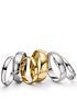  image of love-gold-18ct-white-gold-d-shaped-5mm-wedding-band