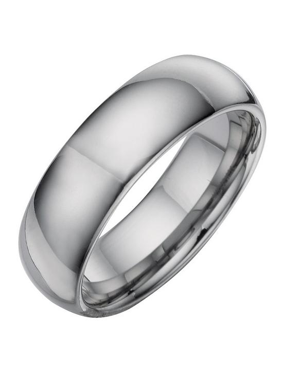 front image of 7mmnbsptungsten-court-wedding-ring