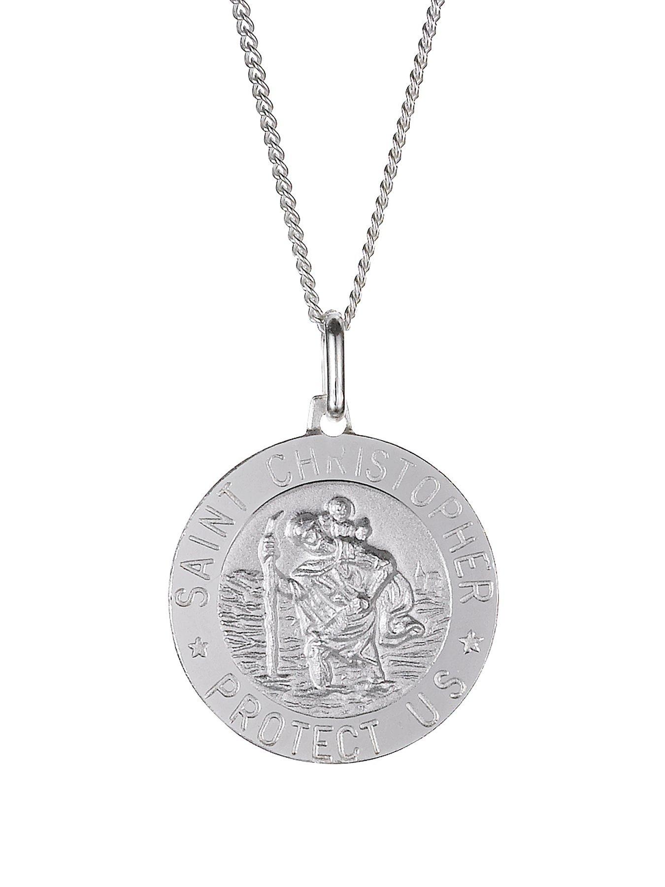 undefined Sterling Silver St Christopher Pendant