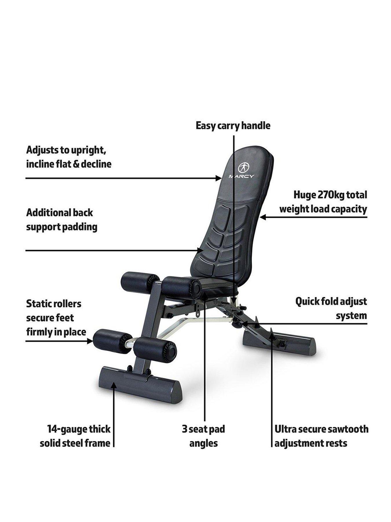 Image 2 of 5 of Marcy Foldaway Deluxe Utility Dumbbell Bench