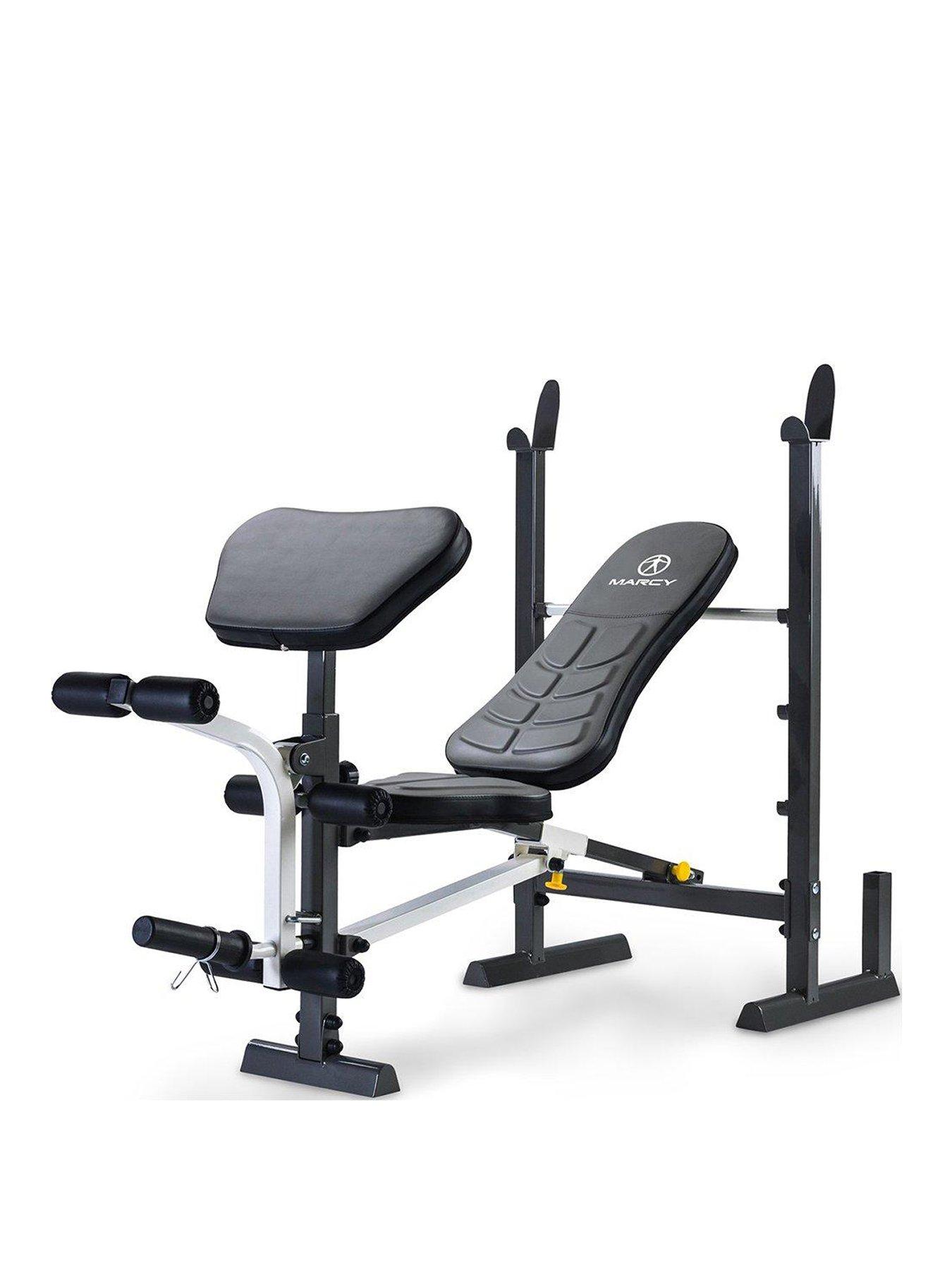 Marcy Folding Standard Weight Bench with Rack littlewoods