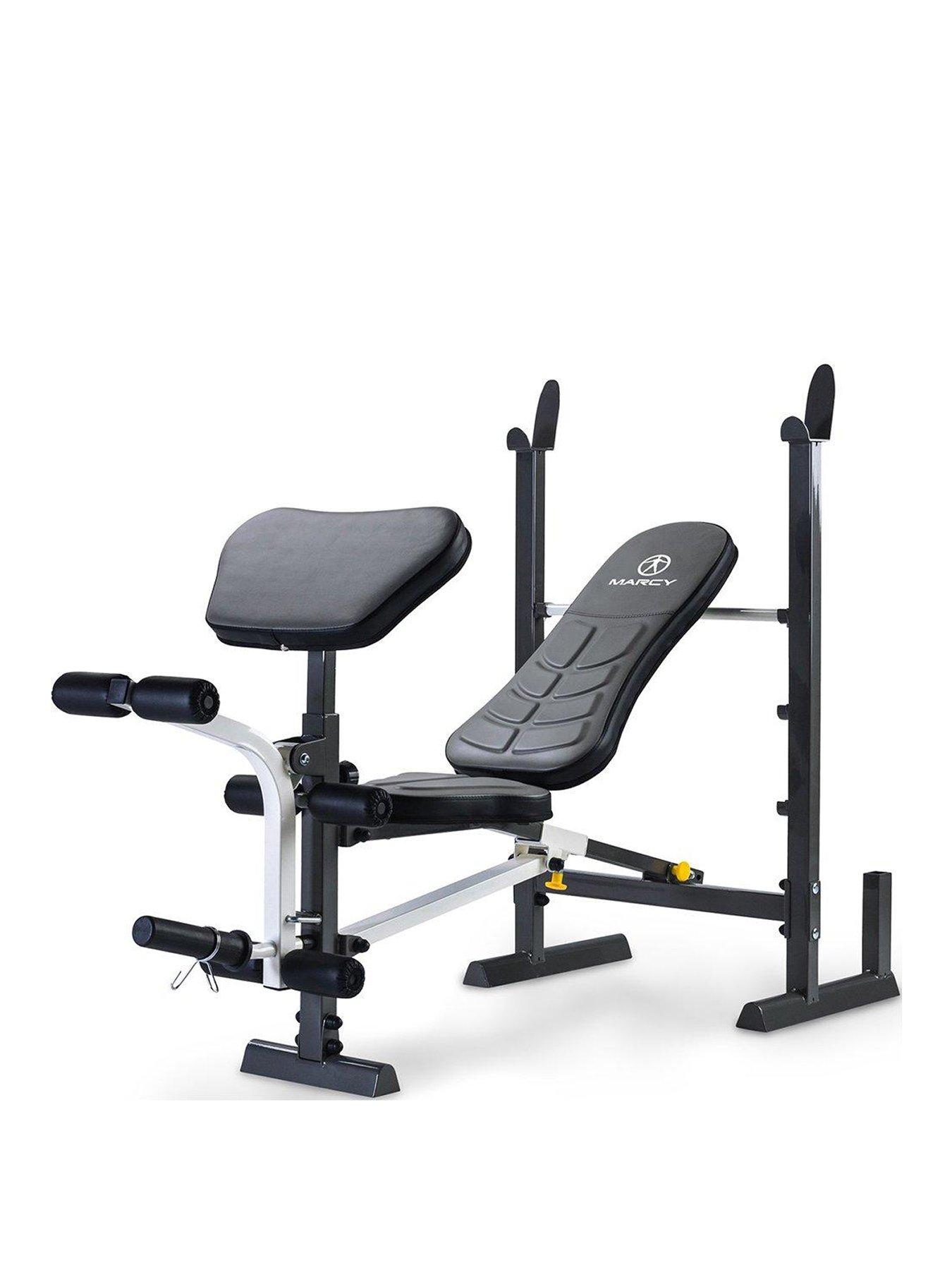 Marcy Folding Standard Weight Bench with Rack Littlewoods