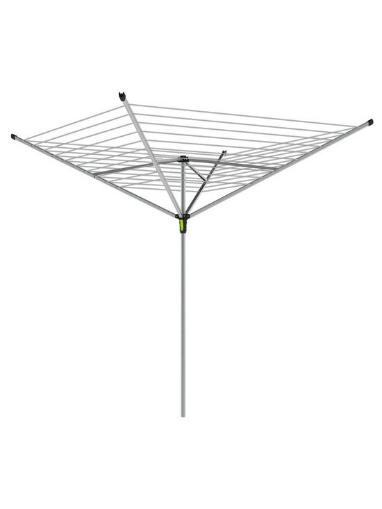 back image of minky-outdoor-rotary-airer-with-accessories-50m-4-arm