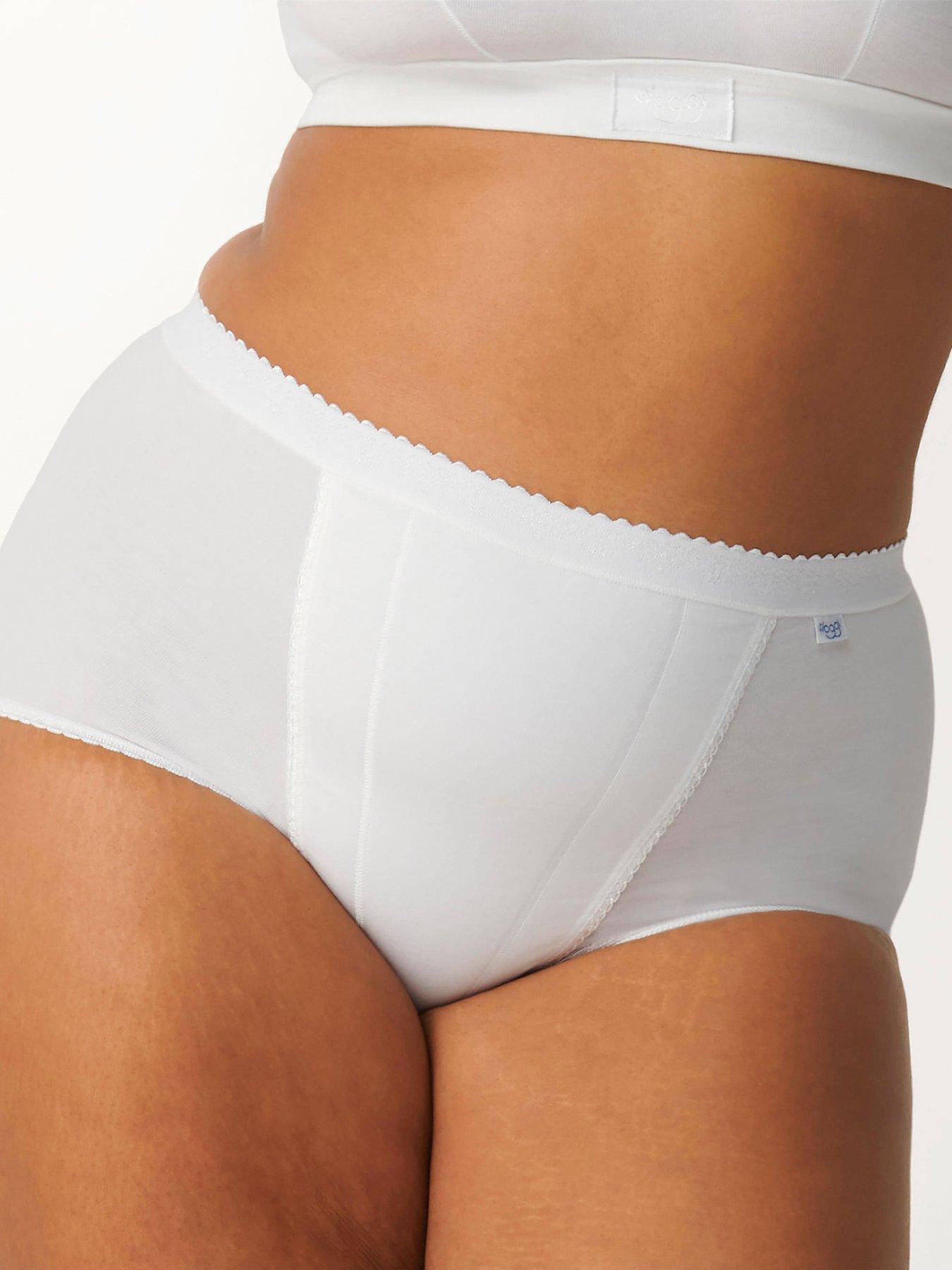 undefined 2 Pack Control Maxi Brief - White