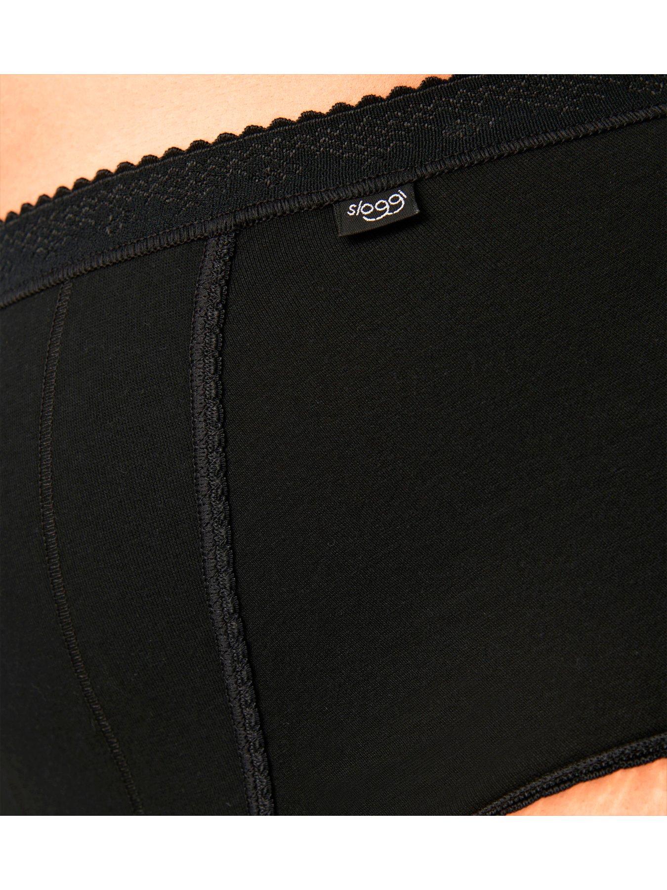  image of sloggi-2-pack-control-maxi-brief-black