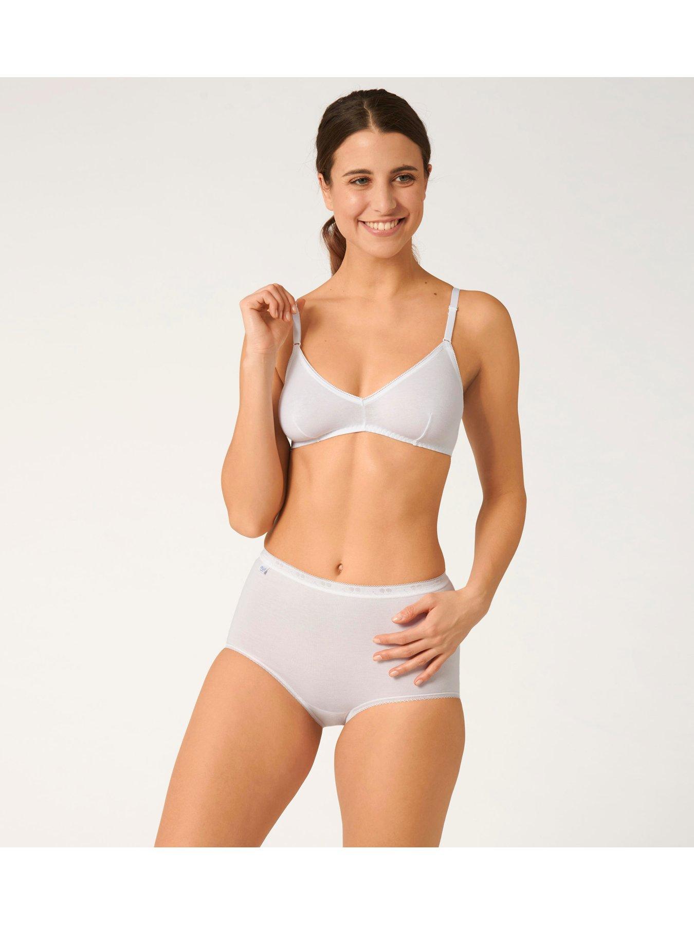 Image 2 of 3 of Sloggi 3 Pack Maxi Briefs - White