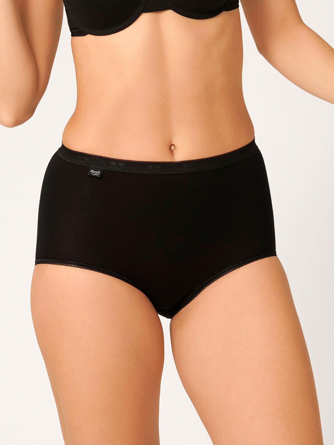 Sloggi Pk 3 Maxi Briefs - Black