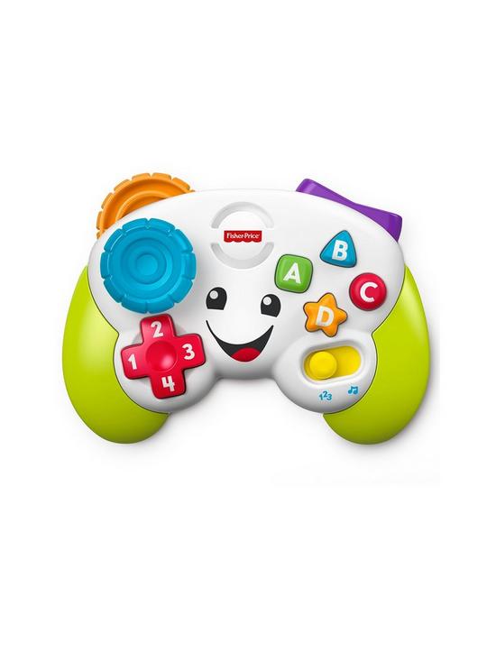 front image of fisher-price-laugh-amp-learn-game-amp-learn-controller-baby-toy
