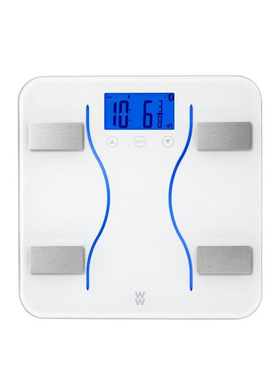 front image of weight-watchers-bluetooth-analyser-bathroom-scales