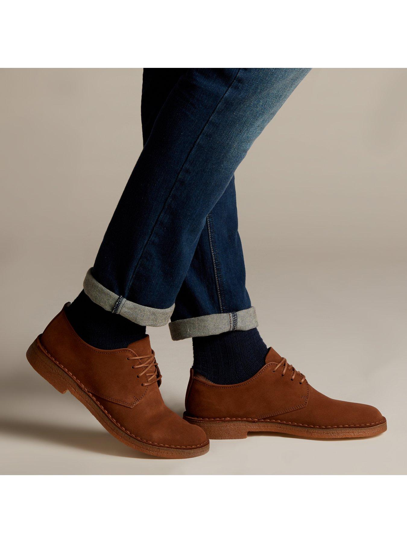 clarks desert cola suede