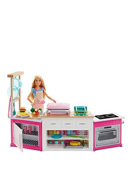 Barbie   Careers Ultimate Kitchen With Doll Playset Cooking And Baking Toy