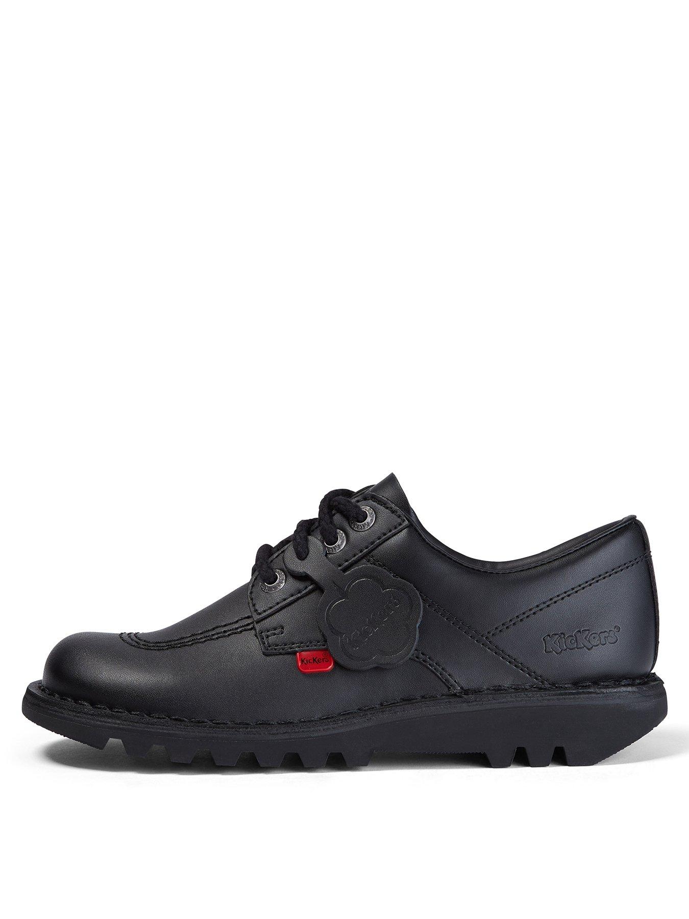 undefined Kick Lo Lace Up Leather Shoe - Black