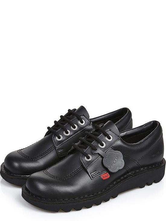 back image of kickers-kick-lo-w-corenbspleathernbspnbspflat-shoes-black