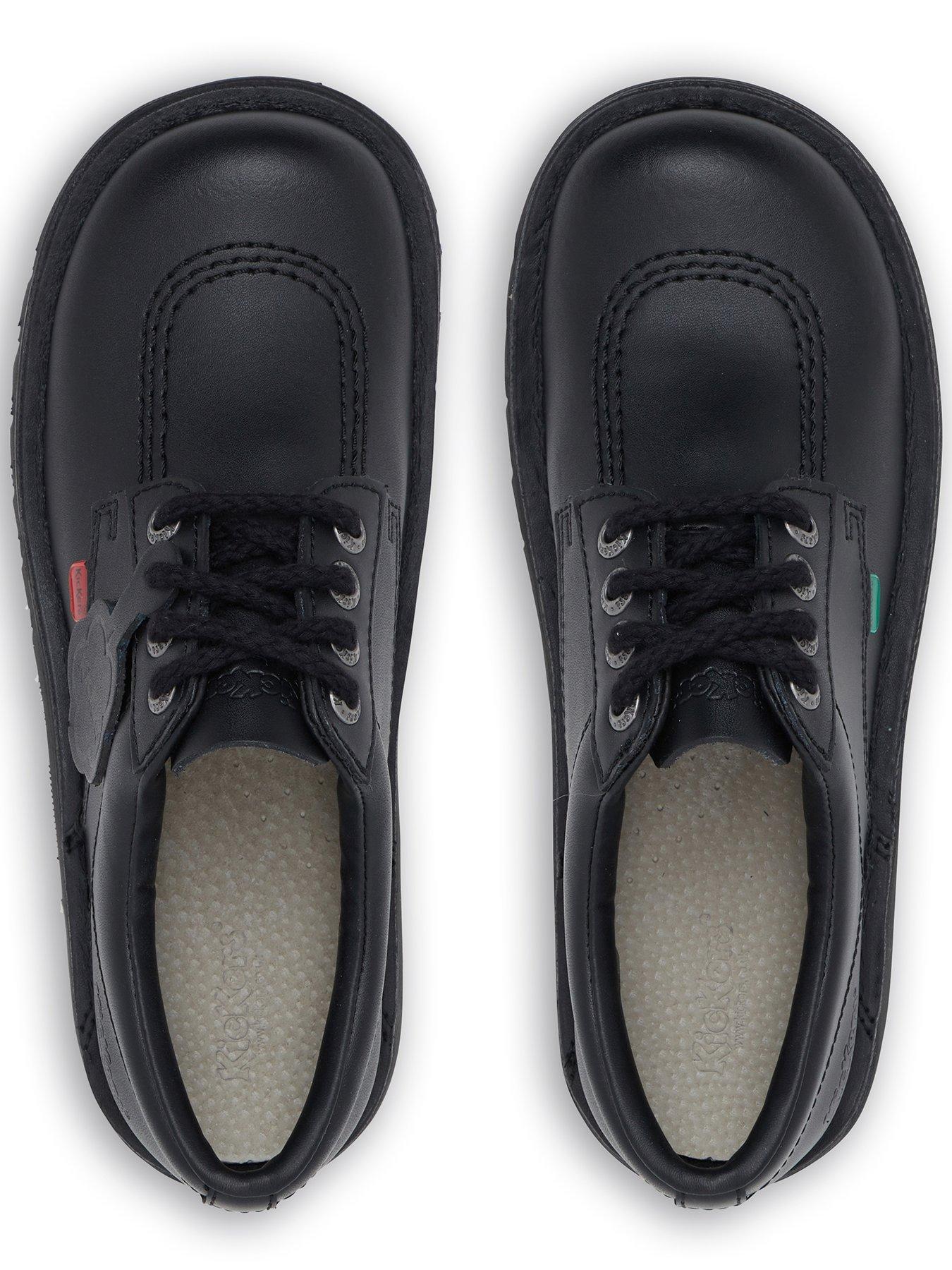 image of kickers-kick-lo-lace-up-leather-shoe-black