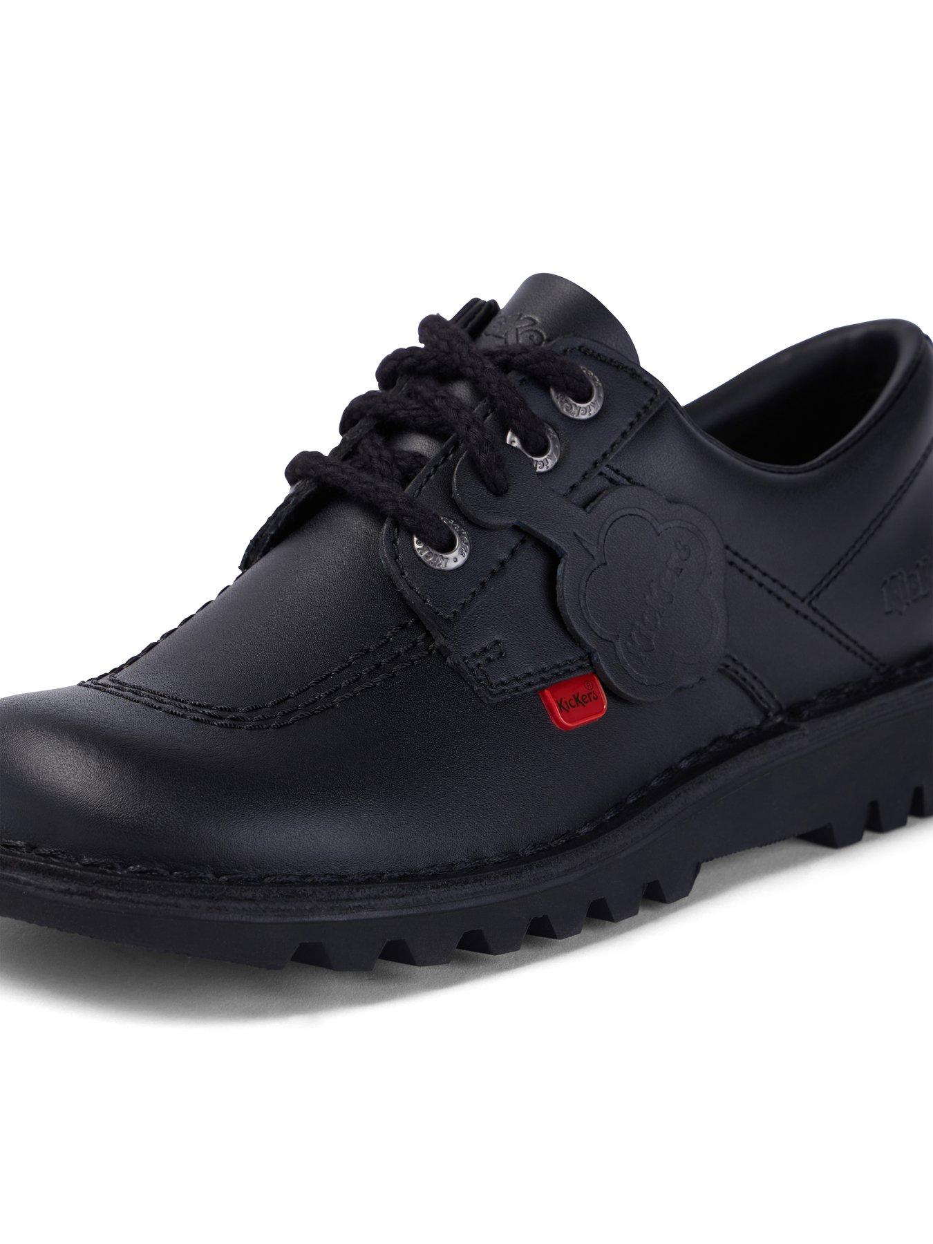  image of kickers-kick-lo-lace-up-leather-shoe-black