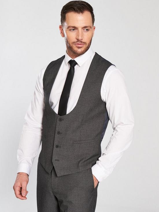 front image of skopes-harcourt-scooped-waistcoat-grey