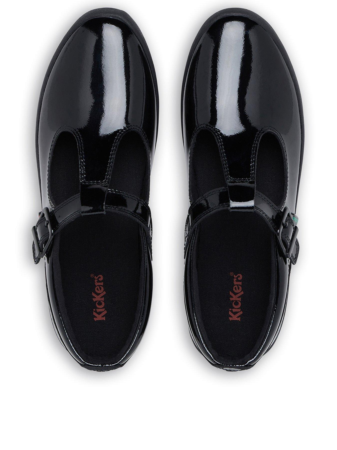 stillFront image of kickers-kariko-t-barnbsp-flat-shoesnbsp--black