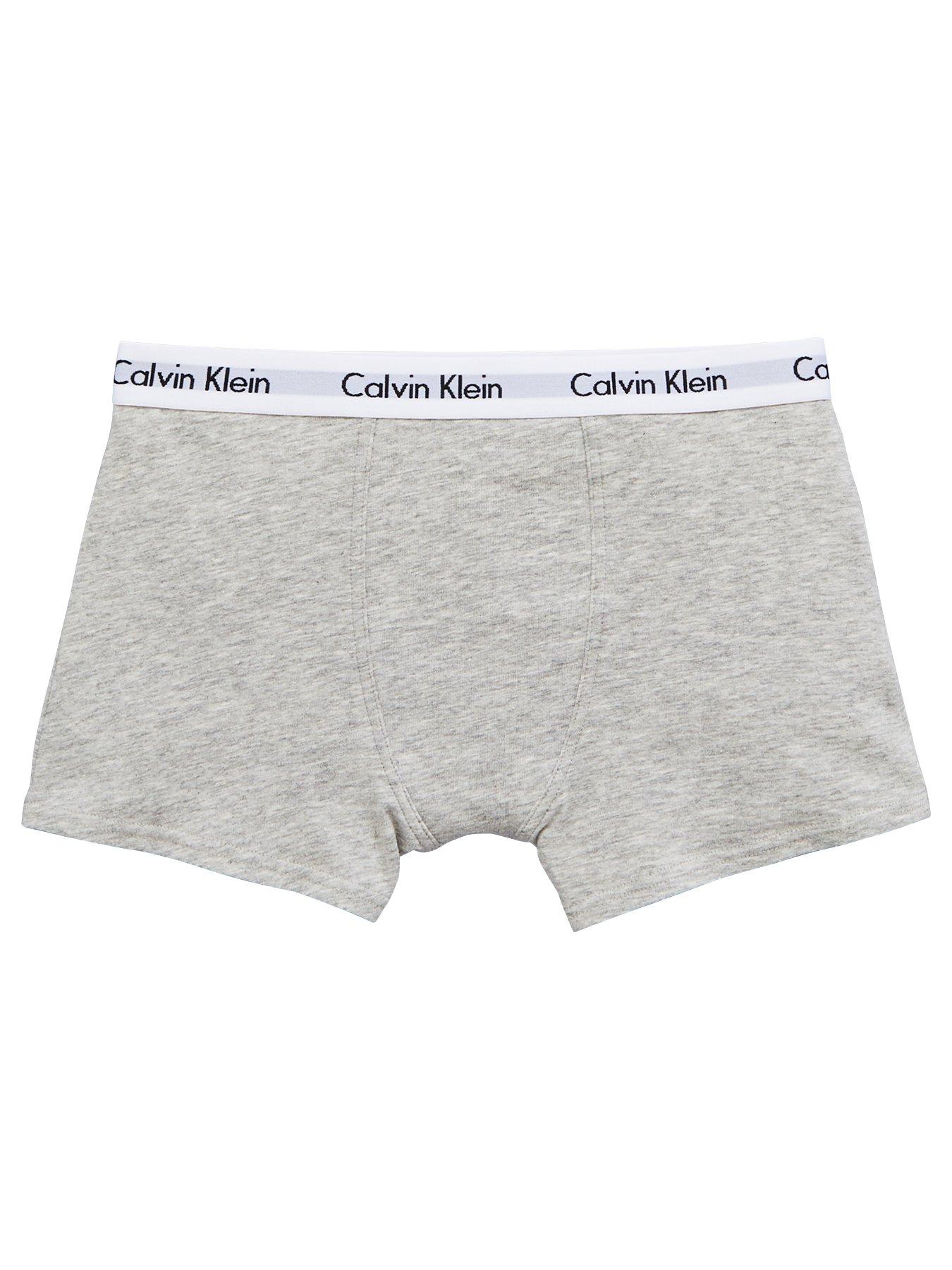 Boys 2 Pack Trunks - White/Grey