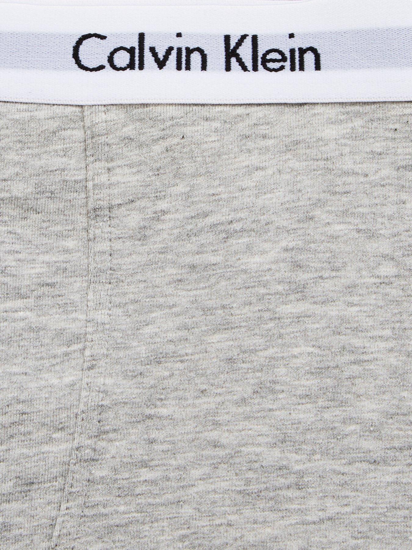 Image 4 of 4 of Calvin Klein Boys 2 Pack Trunks - White/Grey