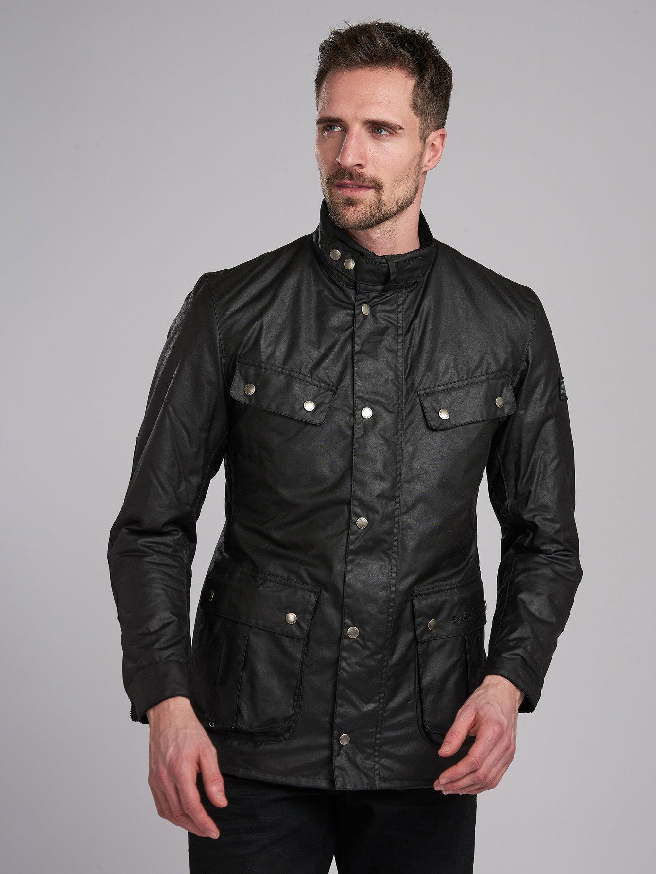 barbour international jacket black
