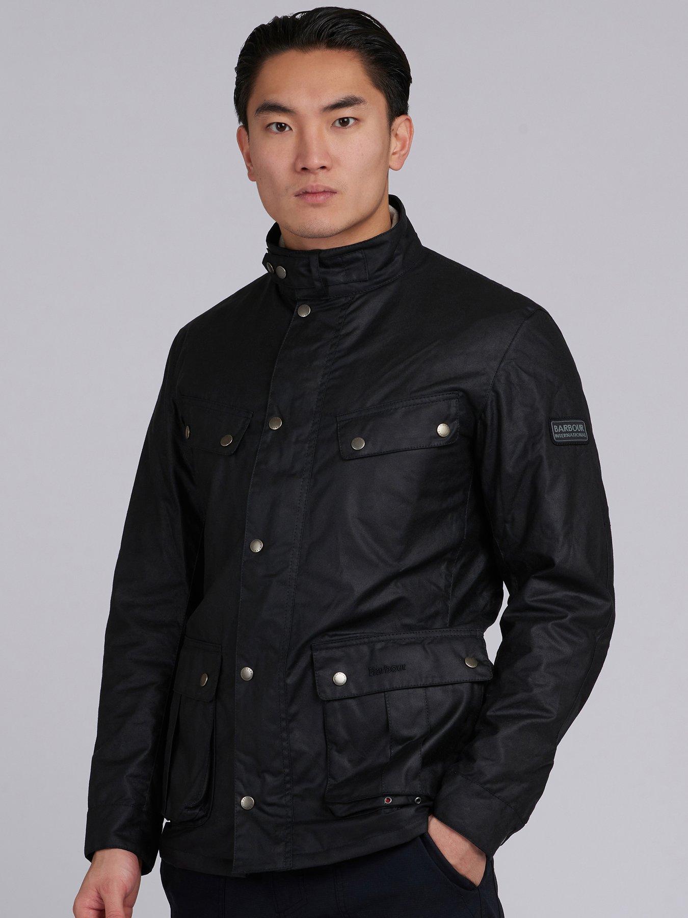 Barbour international lightweight hot sale enfield wax jacket