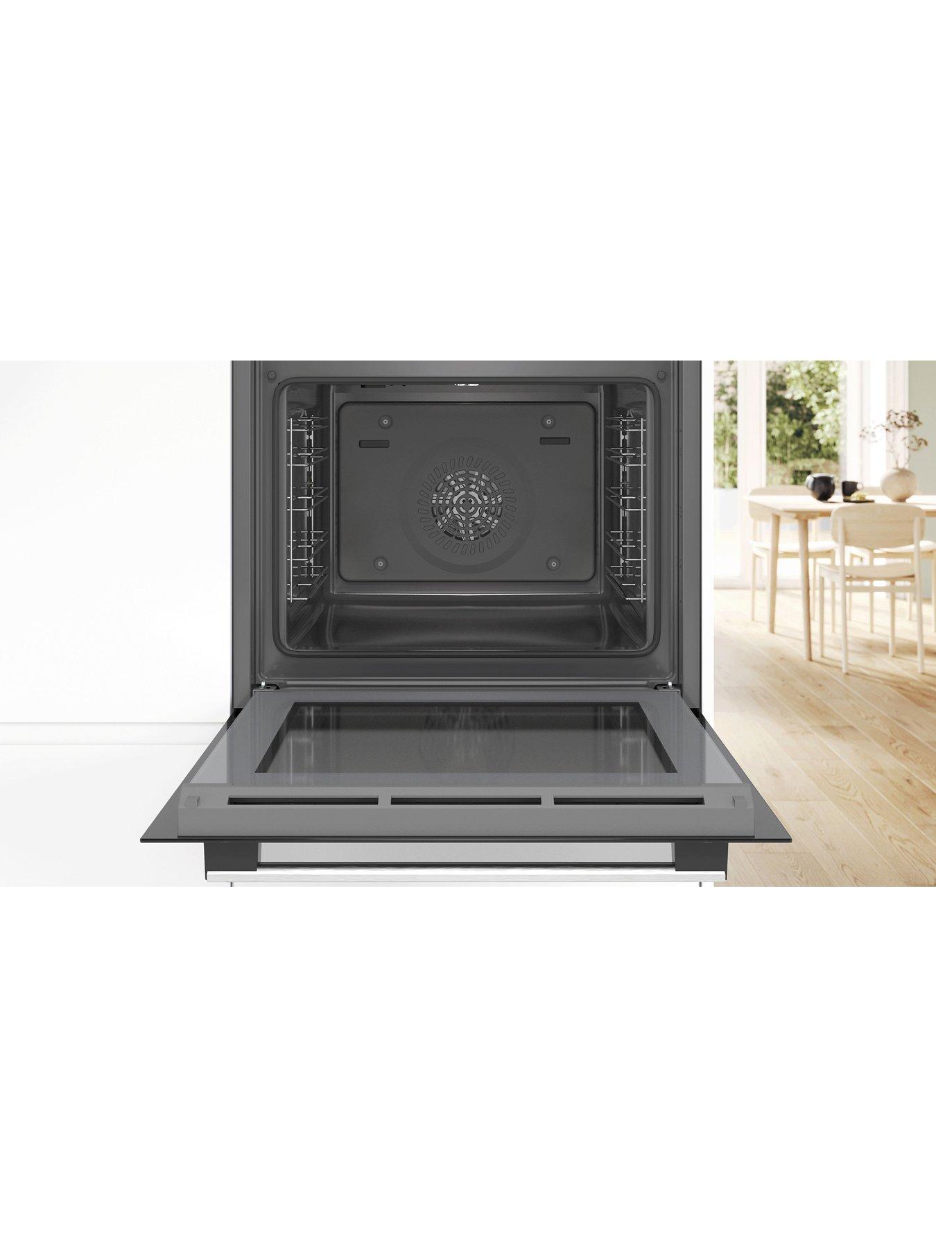  image of bosch-series-hbs534bs0b-built-in-single-oven-with-3d-hotair-stainless-steel