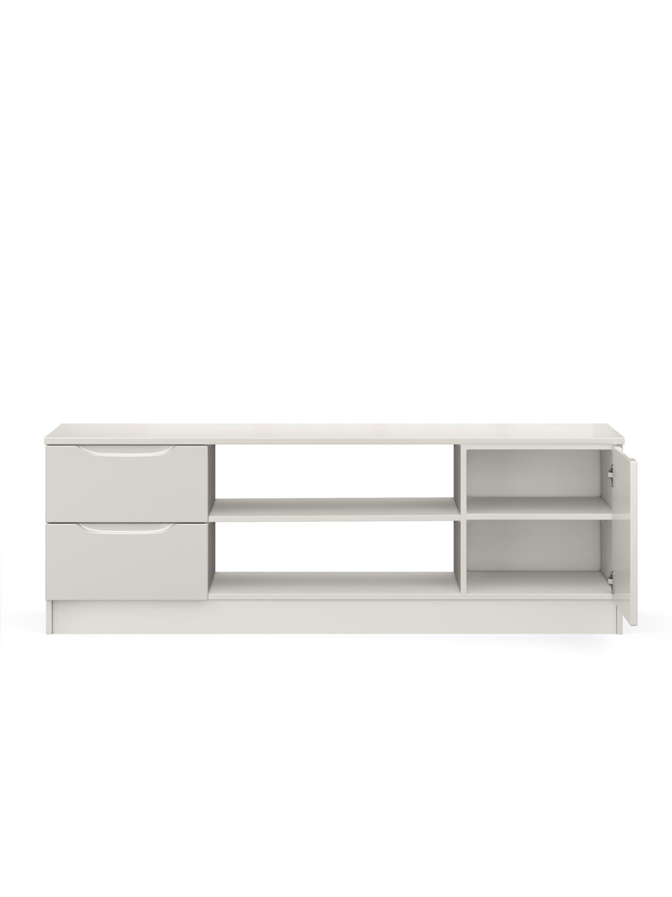 Image 4 of 5 of One Call Monaco TV Unit - Gloss Light Grey