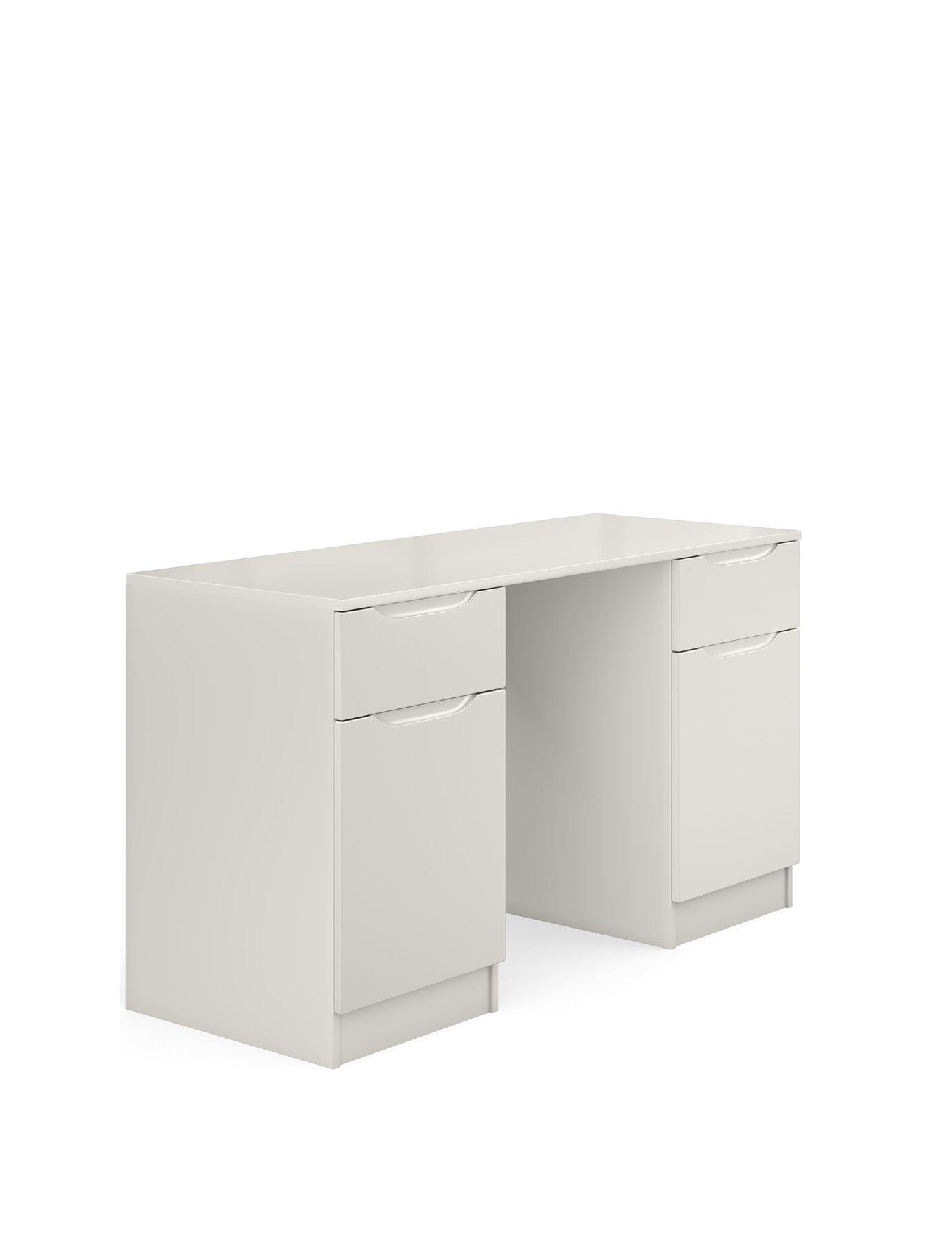 Image 3 of 5 of One Call Bilbao Ready Assembled High Gloss Desk - Grey