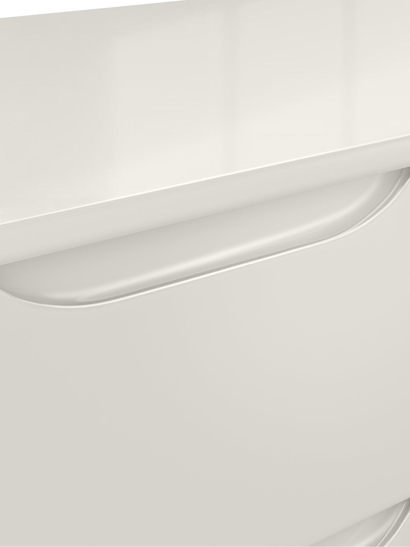 Image 5 of 5 of One Call Bilbao Ready Assembled High Gloss Desk - Grey