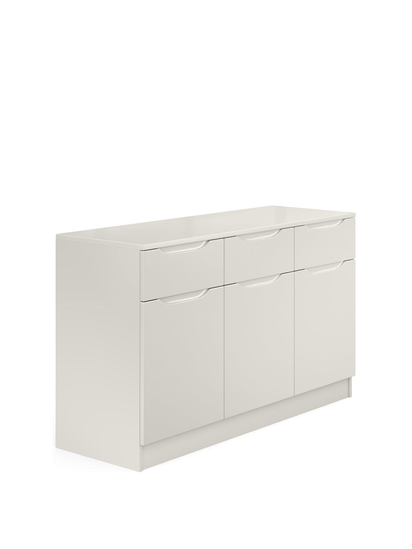 Image 3 of 5 of One Call Bilbao&nbsp;Ready Assembled Large High Gloss Sideboard - Grey