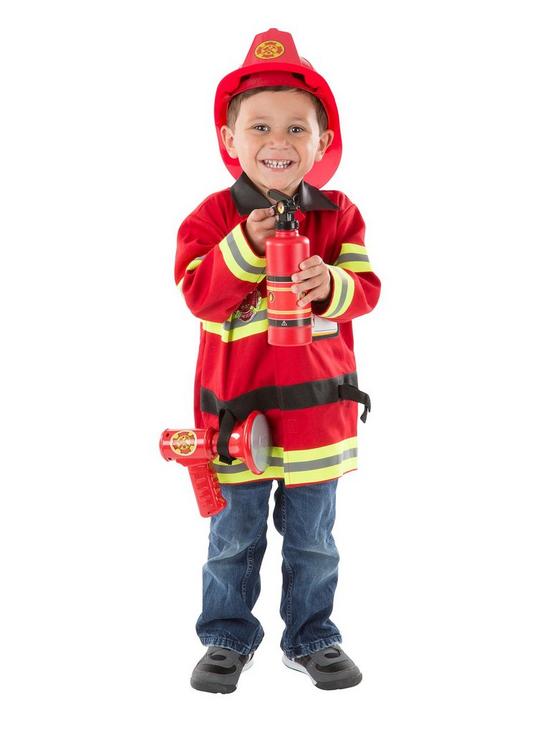 front image of melissa-doug-fire-chief-role-play-set