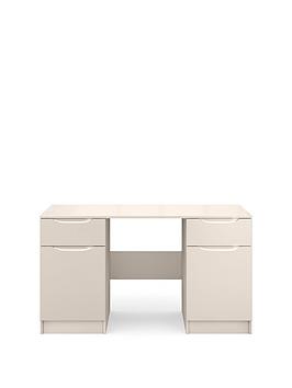 Very Bilbao Ready Assembled High Gloss Desk - Cashmere Picture