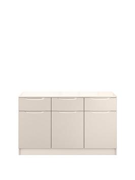 Very  Bilbao Ready Assembled Large High Gloss Sideboard - Cashmere