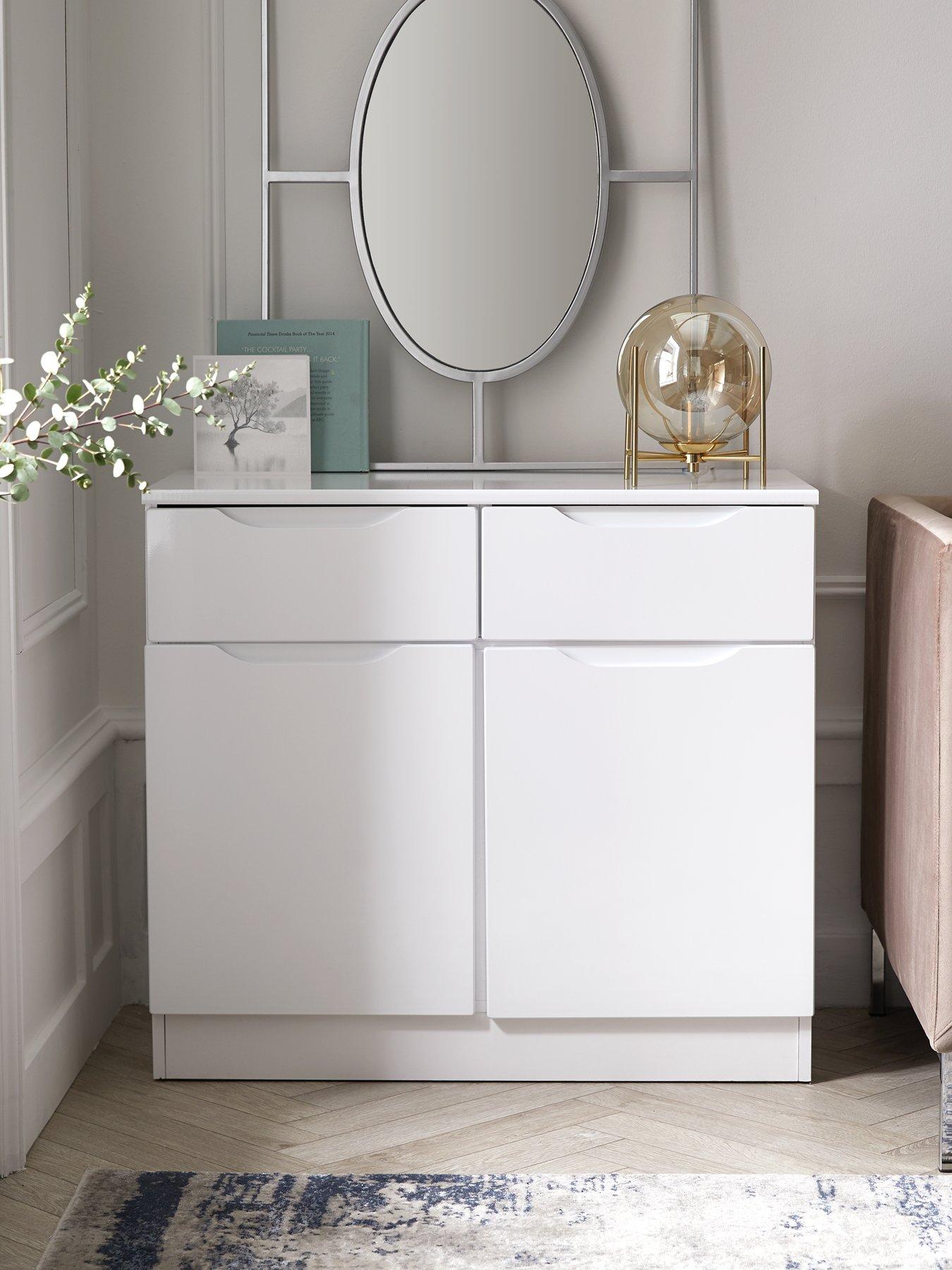 undefined Monaco Sideboard - Gloss White