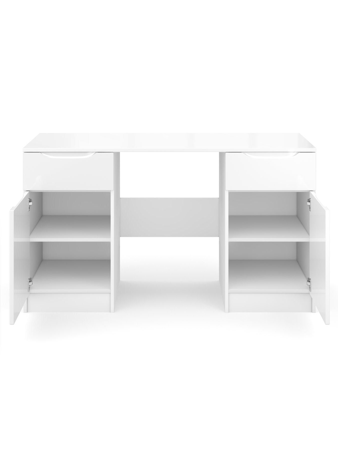 Image 4 of 5 of One Call Monaco Desk - Gloss White