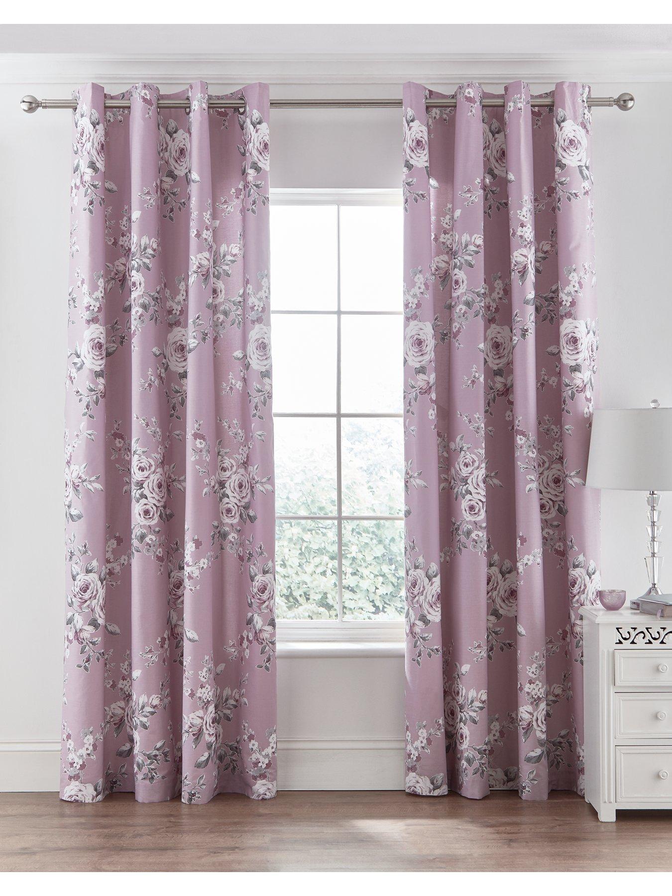 Eyelet Purple Curtains Curtains Blinds Home Garden