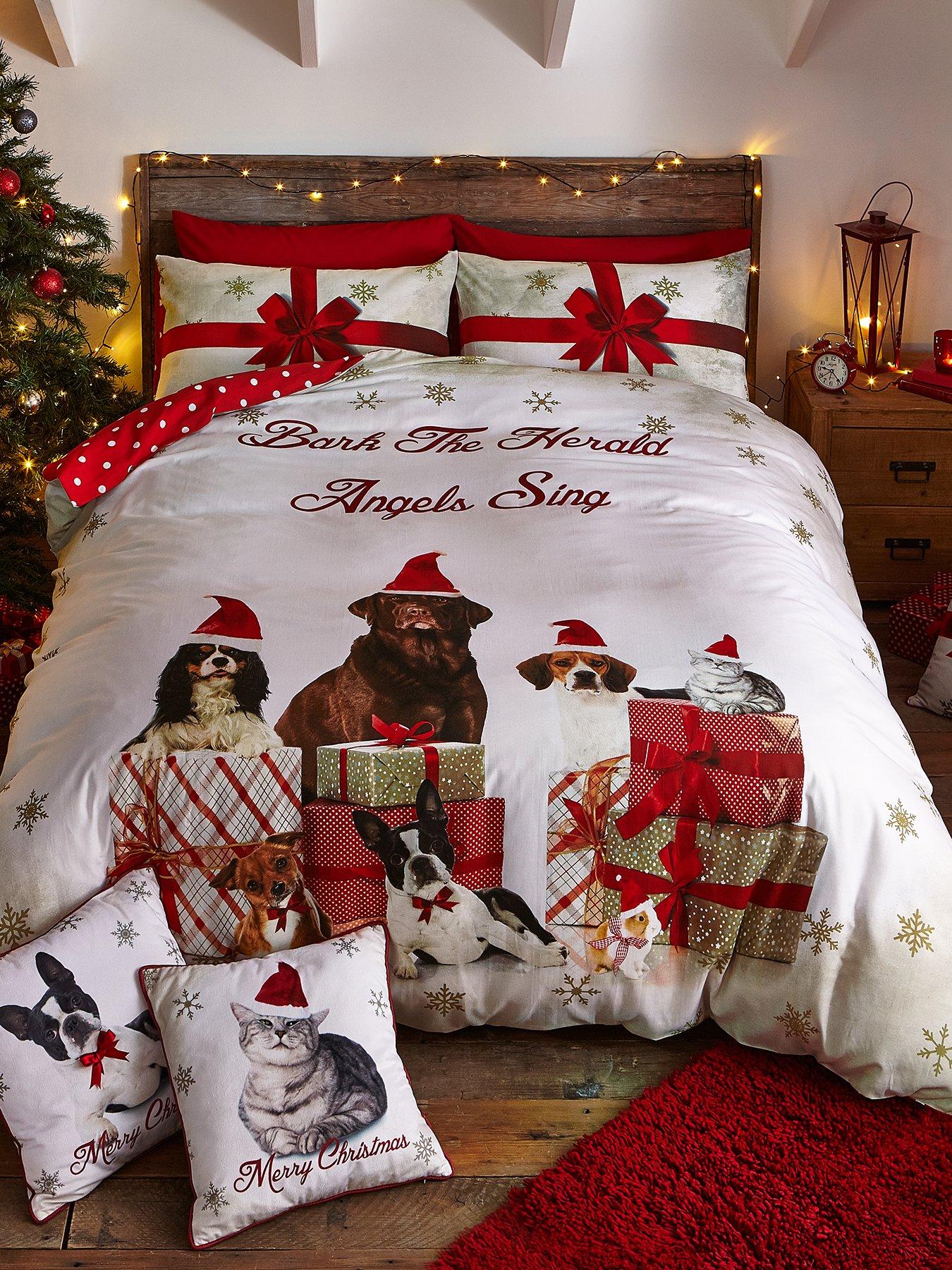 Catherine Lansfield Party Animals Christmas Duvet Cover Set