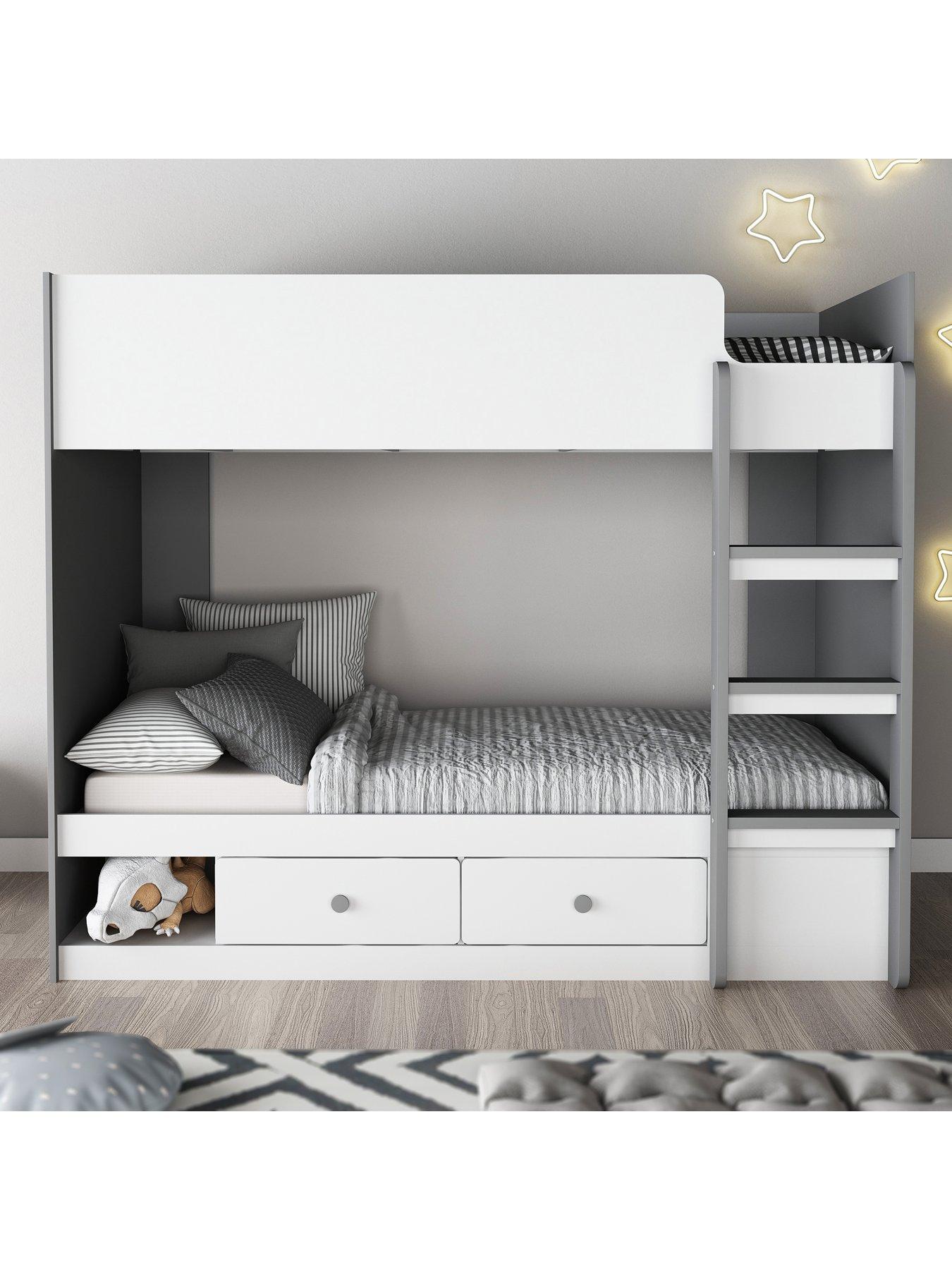 very-home-peyton-storage-bunk-bed-with-mattress-options-buy-and-save-whitegrey