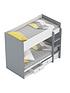  image of peyton-storage-bunk-bed-with-mattress-options-buy-and-save-whitegrey