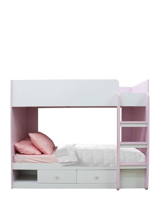 back image of peyton-storage-bunk-bed-with-mattress-options-buy-and-save-whitepink
