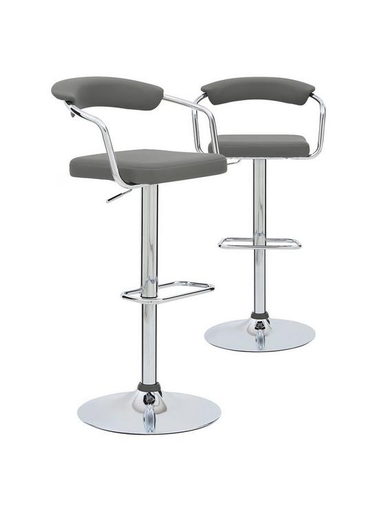 front image of pair-of-texas-bar-stools--grey