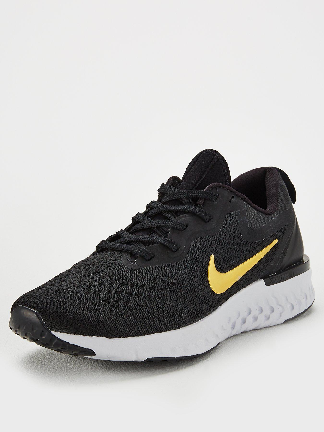 nike odyssey react black and gold