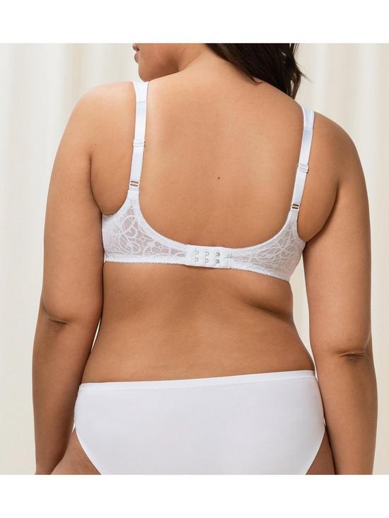 back image of triumph-comfort-minimiser-bra-white