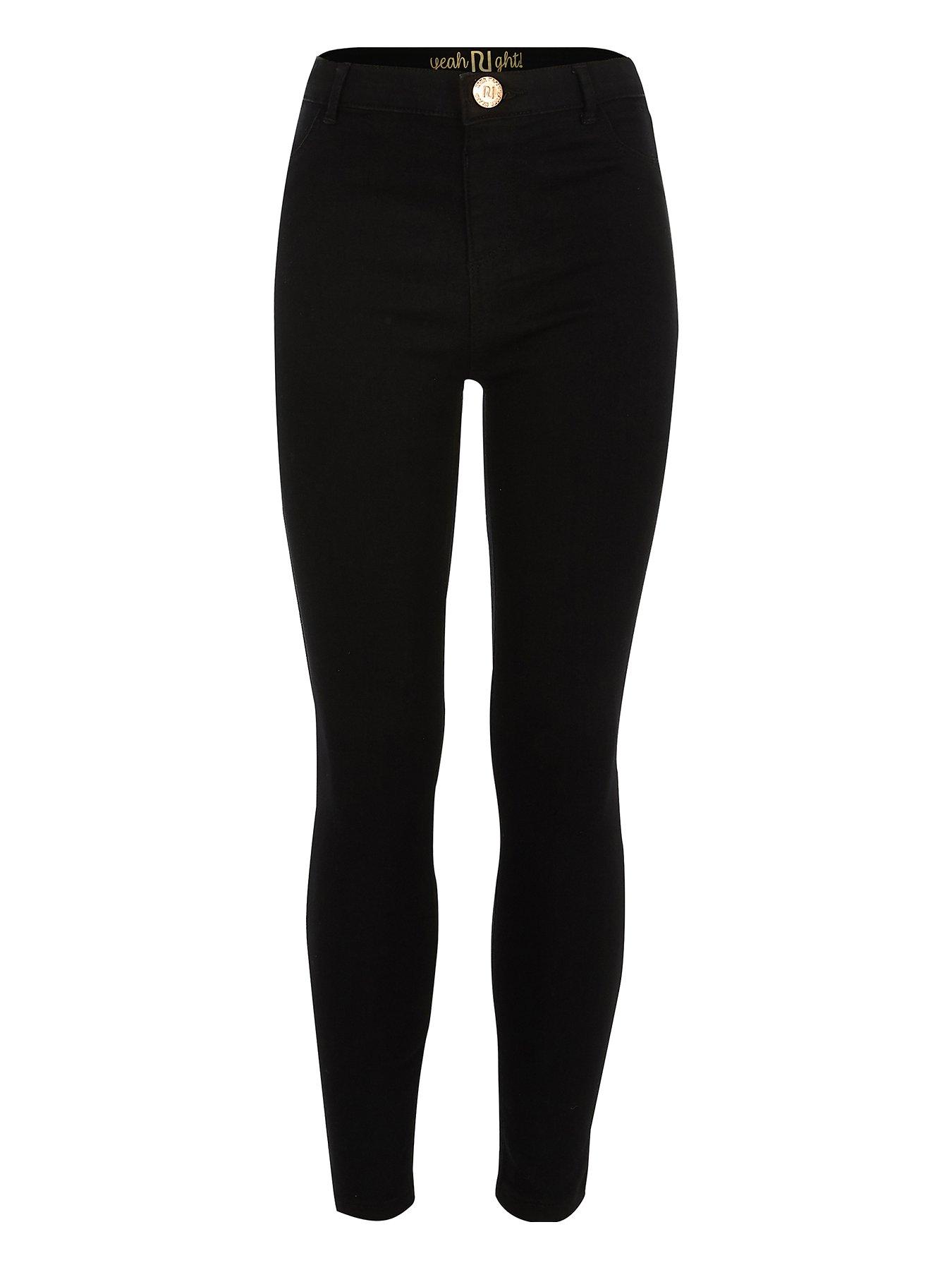 River Island Girls Molly Mid Rise Jeggings -Black | littlewoods.com