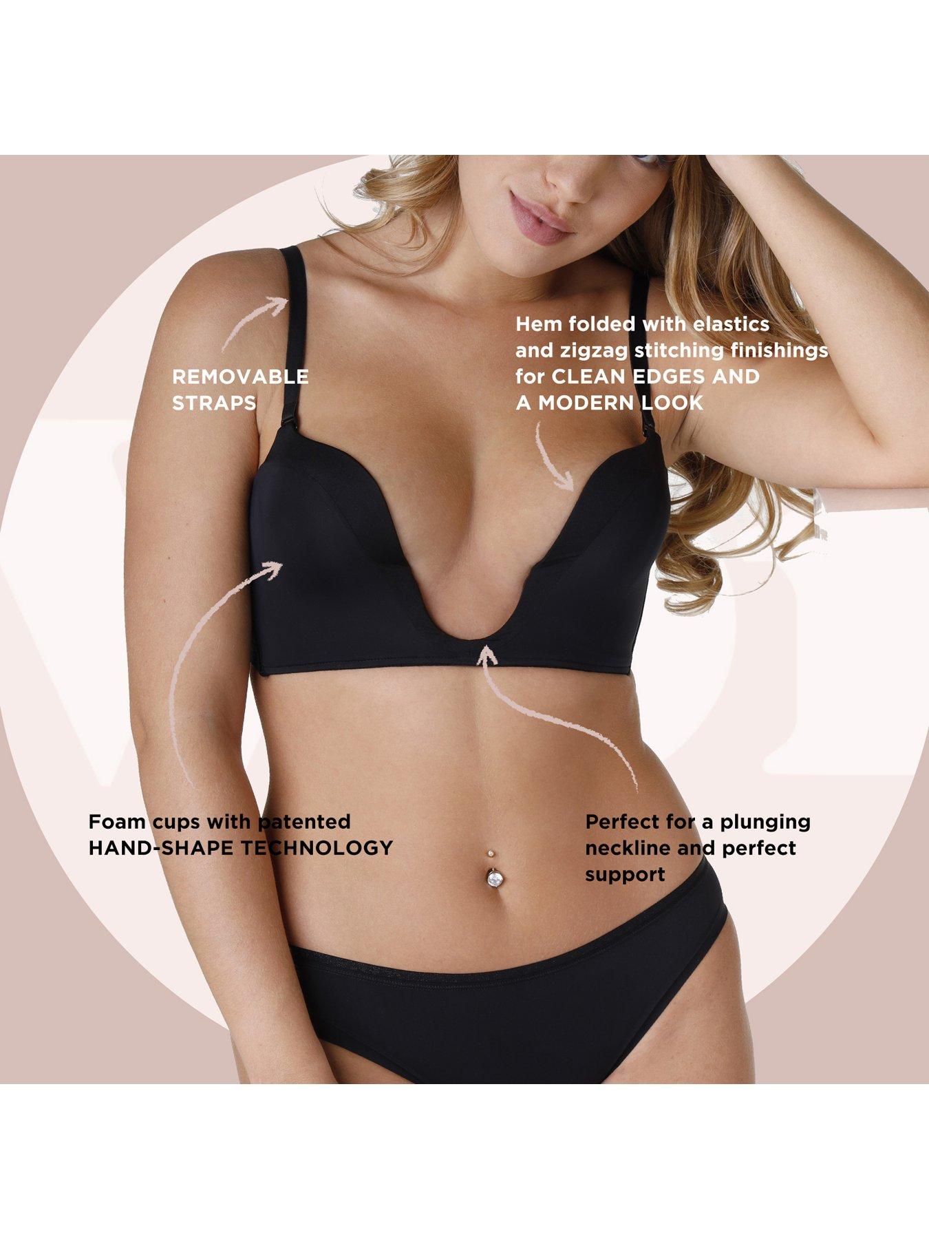 Image 2 of 2 of Wonderbra New Ultimate Deep Plunge Bra - Black