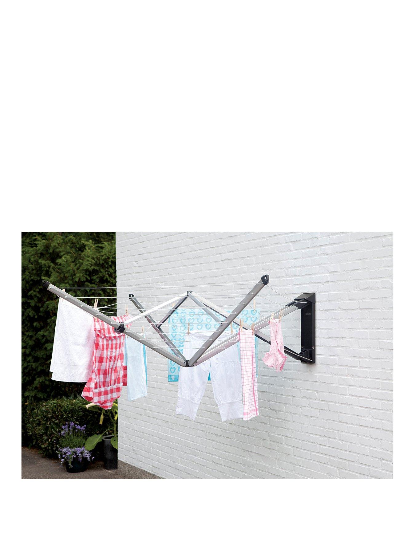 Brabantia Wallfix Clothes Airer with Cover littlewoods