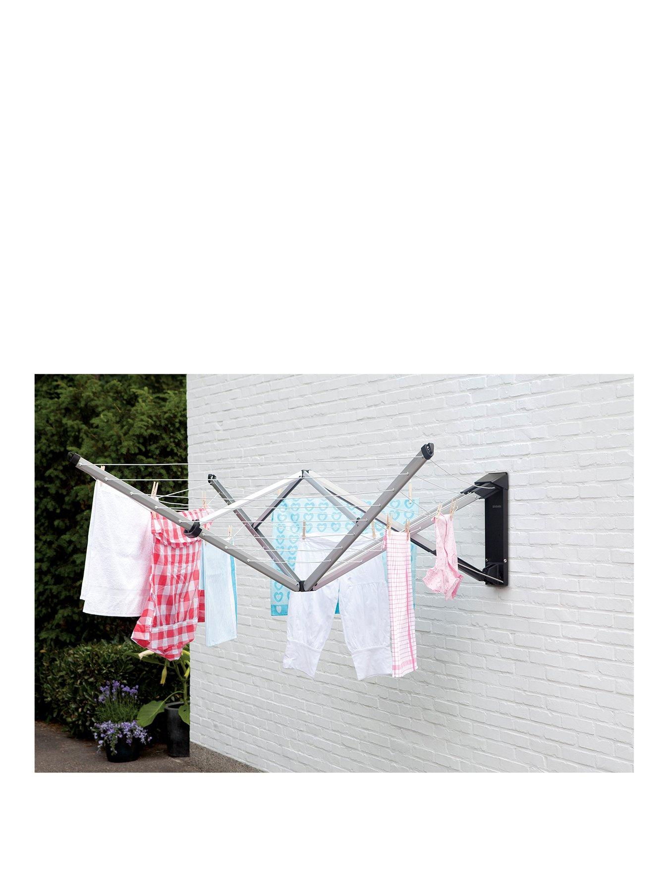Image 1 of 5 of Brabantia Wallfix Clothes Airer with Cover